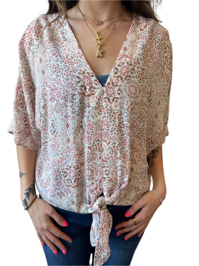 Wildflower haze kimono top