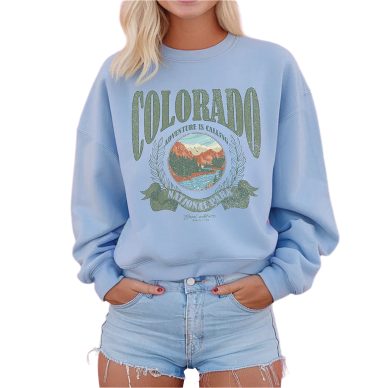 Colorado National Park crewneck sweatshirt