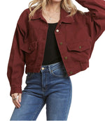The Jaxi jacket in Wine
