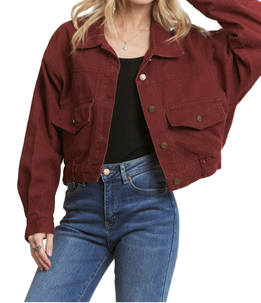 The Jaxi jacket in Wine
