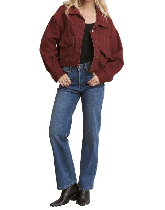 The Jaxi jacket in Wine