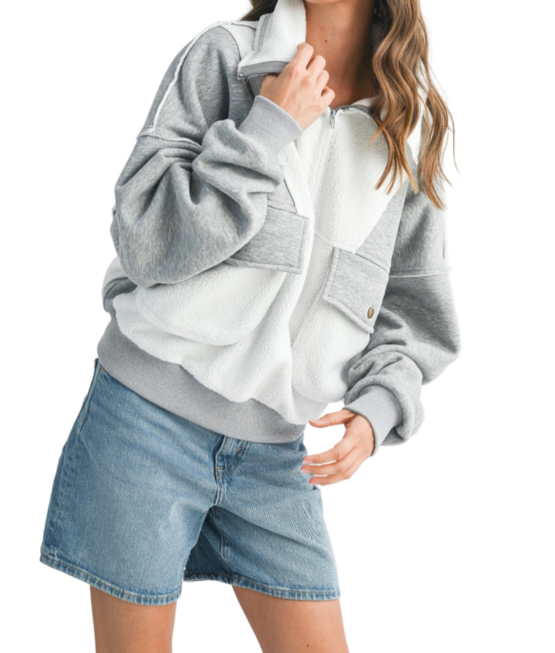 Cloudy Days Zip Sweatshirt