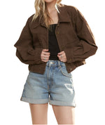 The Jaxi jacket in Chocolate
