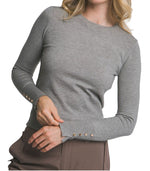 London Girl Knit top Heather Gray