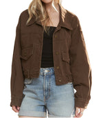 The Jaxi jacket in Chocolate