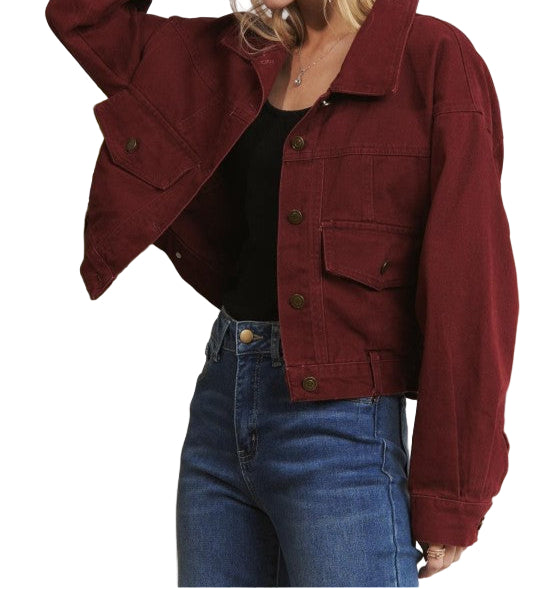 The Jaxi jacket in Wine