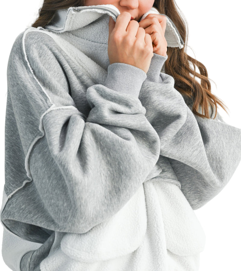 Cloudy Days Zip Sweatshirt