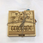Colorado puzzle coaster set