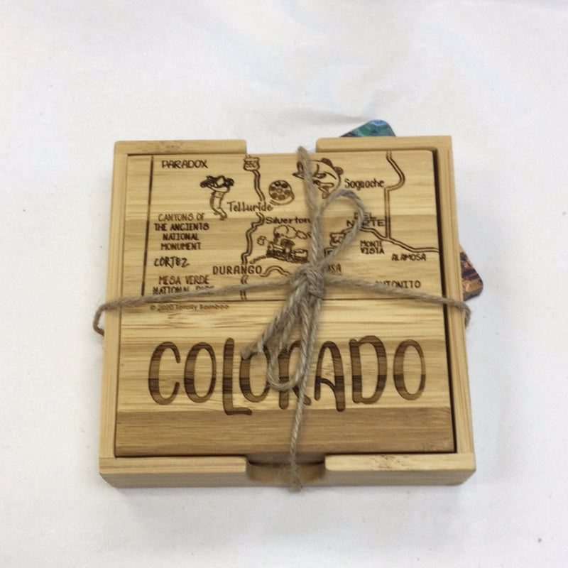 Colorado puzzle coaster set